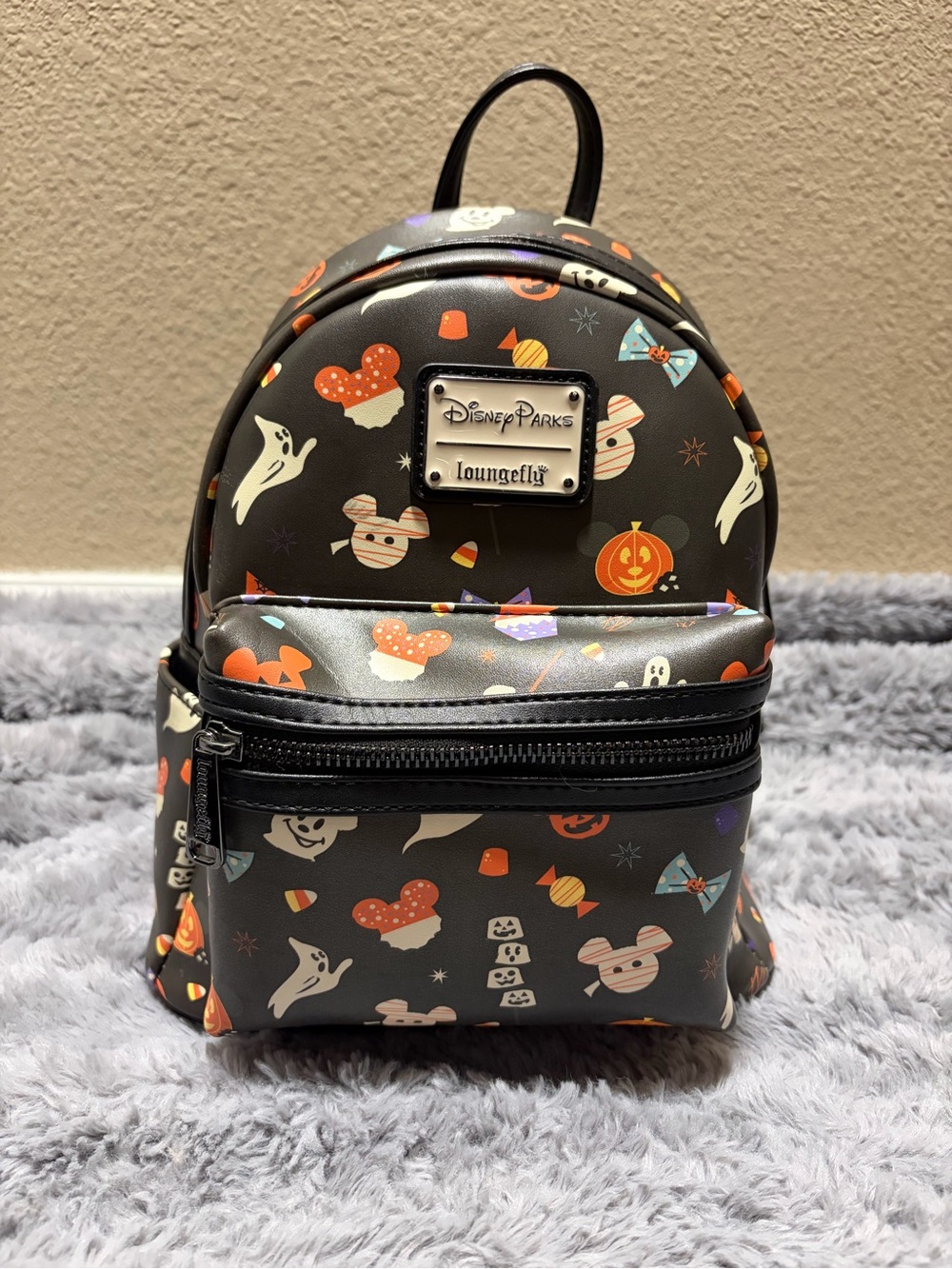 Disney Parks Loungefly Halloween Mini Backpack - Black